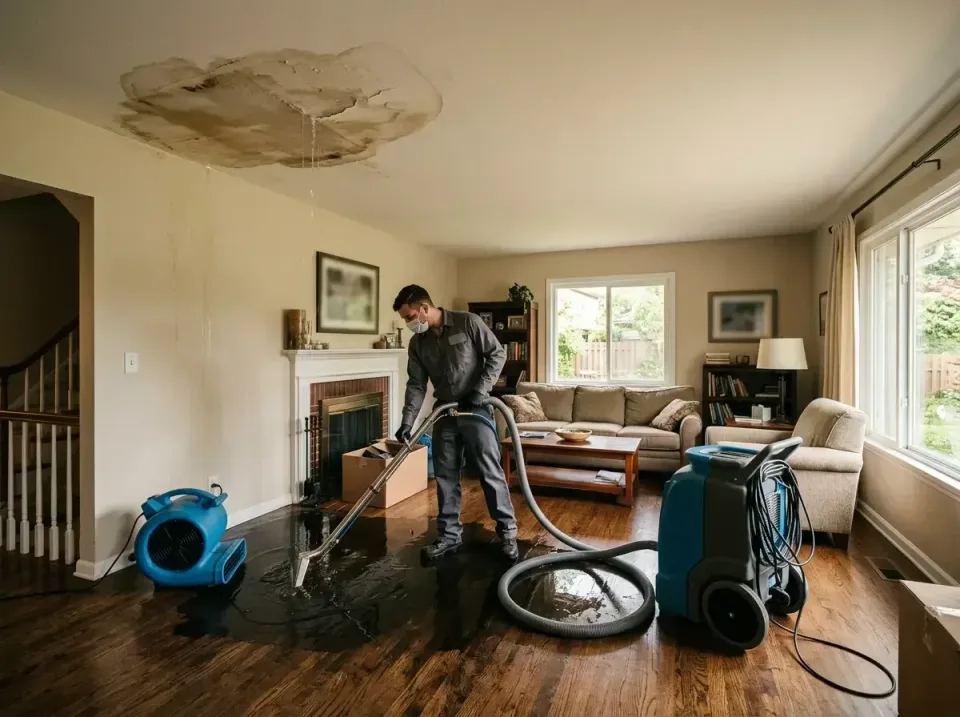 attic-pipe-burst-ceiling-drip-008 — frequently asked questions, Water Damage Restoration & Carpet Care in Oakville, MO